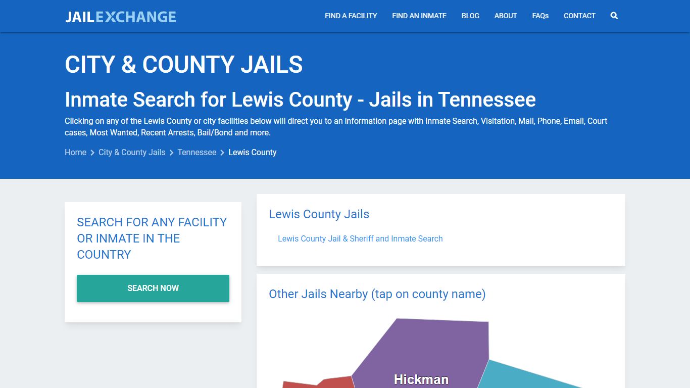 Inmate Search for Lewis County | Jails in Tennessee - Jail Exchange